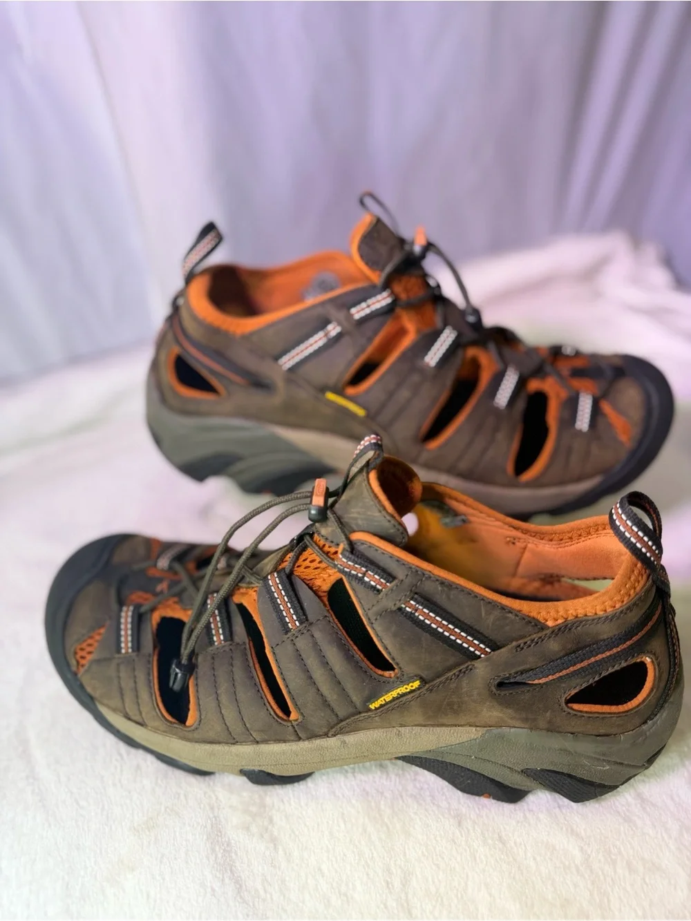 Keen Men's Brown & Orange Outdoor Hiking Sandal